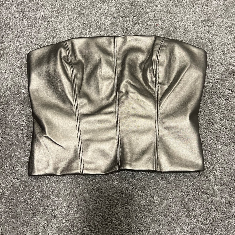 Metallic corset